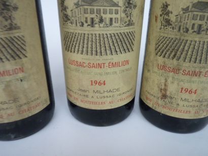 3 Mag CHÂTEAU LYONNAT 1964 Lussac-Saint-Emilion...