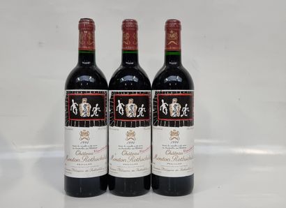 3 B CHÂTEAU MOUTON ROTHSCHILD 1994 GCC1 Pauillac...