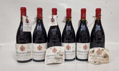 6 B CHÂTEAUNEUF-DU-PAPE Rouge 1992 Domaine...