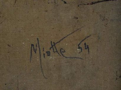 MIOTTE Jean (1926 - 2016)

Composition 1954,

Hst...