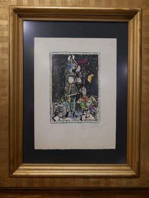 CHAGALL Marc (1887-1985)

Paysan à l'horloge,

Lithographie...