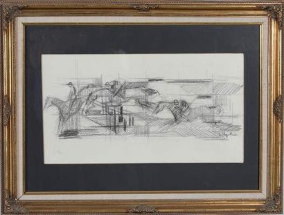 CHEVOLLEAU Jean (1924-1996)

The horse race,

Pencil...