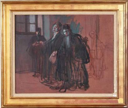 FORAIN Jean-Louis (1852-1931)

At the Palace,

Oil...