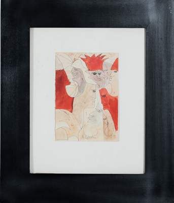 DE SAUTESTEHAN (XXth)

Faces,

Watercolor...