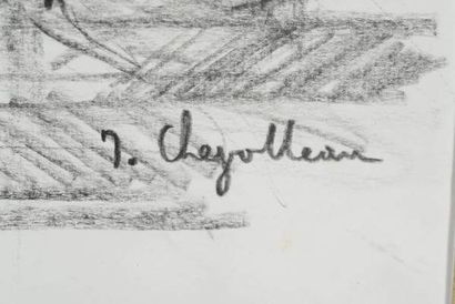 CHEVOLLEAU Jean (1924-1996)

The horse race,

Pencil...