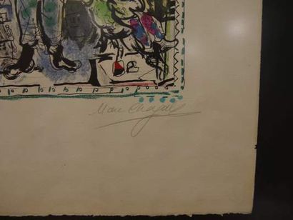 CHAGALL Marc (1887-1985)

Paysan à l'horloge,

Lithographie...