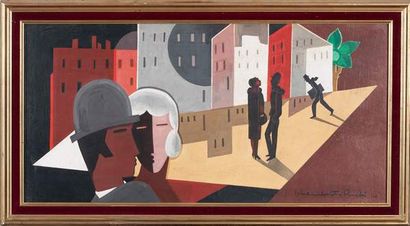 Workshop LAMBERT-RUCKI

A Parisian street,

Oil...