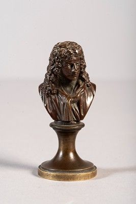 Petit lot comprenant un buste de Molière...