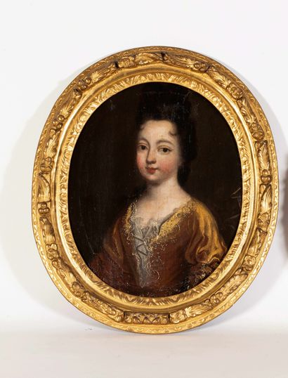 Ecole du XVIIIe siècle,

Portrait en ovale...