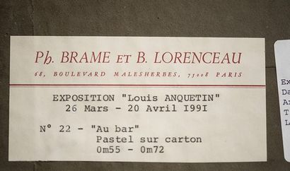Louis ANQUETIN (1861-1932)

Au bar, circa...