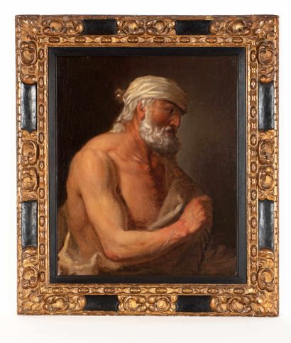 Suiveur de Salvador Rosa,

Portrait d'homme...