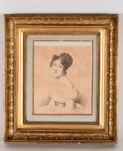 Ecole du XIXe siècle,

Portrait de jeune...
