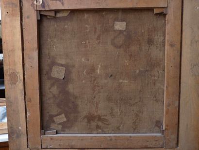 Trumeau dans un encadrement en bois laqué...