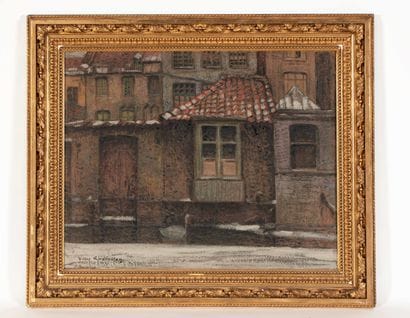 CHARRETON Victor (1864-1936)

Neige à Amsterdam,

Hsp...