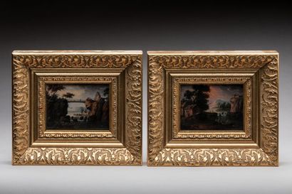 German school in the 18th century taste,
Pair...