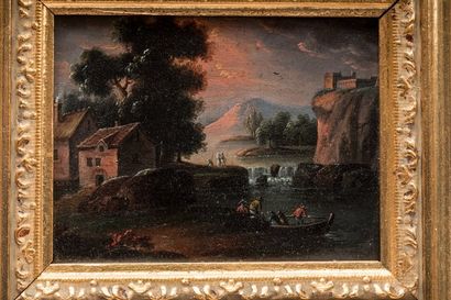 German school in the 18th century taste,
Pair...