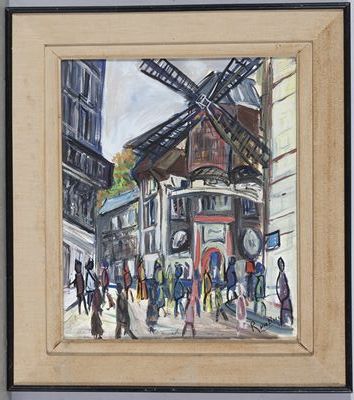 DUBUC Roland
Parisian mill,
gouache located...