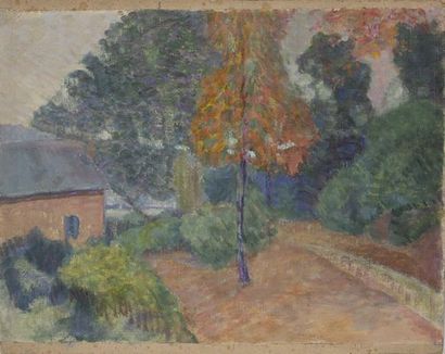 CHARRETON Victor (1864 - 1936)
House in Autumn,
Unsigned...