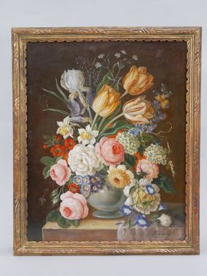 DOGARTH (20th century)
Painting on wood panel...