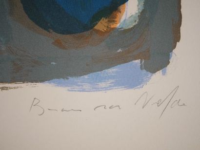 Bram VAN VELDE (1895-1981)
Night. 1968.
Lithograph...