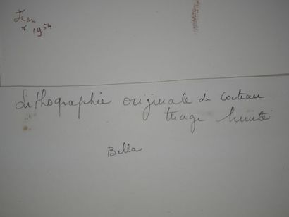 Jean COCTEAU (1889-1963)
Bella. 1954.
Lithograph...
