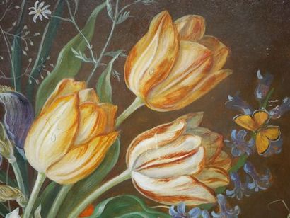 DOGARTH (20th century)
Painting on wood panel...