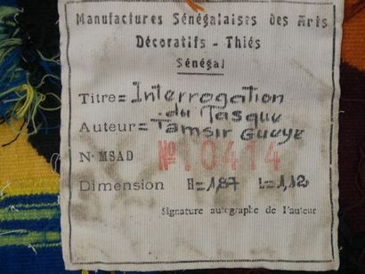 TAMSIR GUÈYE (XXe-XXIe) CARTONNIER & MANUFACTURES...