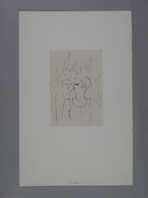 Jean COCTEAU (1889-1963)
Bella. 1954.
Lithograph...
