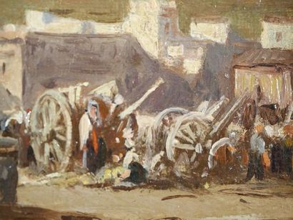 BERGER, 19th century,
The halt, 
Hst sbg,...