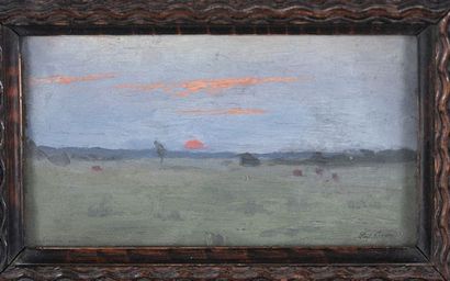 CIROU Paul (1869 - 1951)
Audouville, evening,
Hsp...