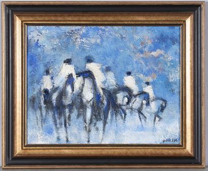 QUIESSE Claude (né en 1938)
Cavaliers bleus...