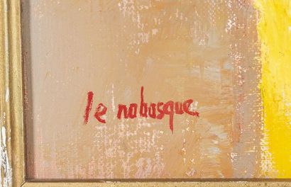 LE NABASQUE Gérard (né en 1948)
Marché printanier,
Hst...