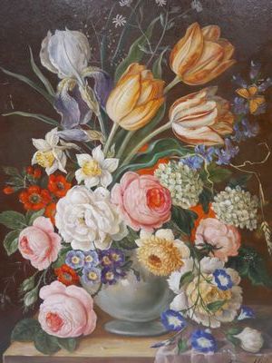 DOGARTH (20th century)
Painting on wood panel...