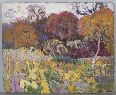 CHARRETON Victor (1864 - 1936)
Autumn landscape,
Hsc...