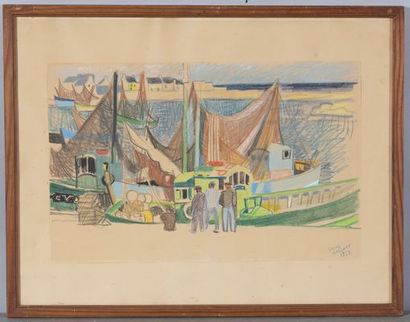 DUSSOUR Louis (1905 - 1986)
Trawlers in the...
