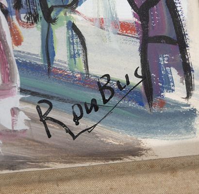 DUBUC Roland
Parisian mill,
gouache located...