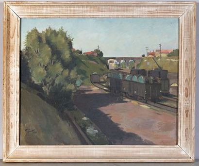 DUSSOUR Louis (1905 - 1986)
Wagons in station...