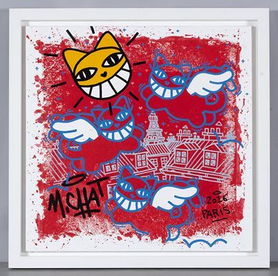 Mr. CHAT (Thoma Vuille),
Paris 2016, 
Acrylic...