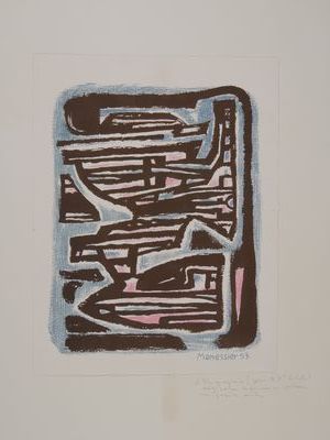Alfred MANESSIER (1911 - 1993)
Composition.
Lithograph...