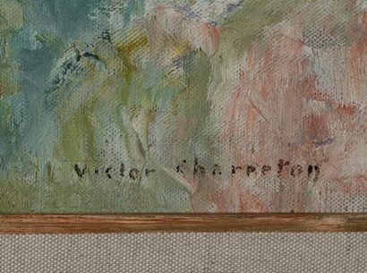CHARRETON Victor (1864-1937)
Spring in Brittany,
Hst...