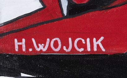 WOJCIK Henri (born in 1945)
In red and black,...