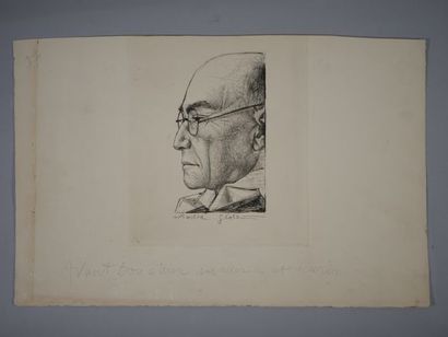 André Gide, deux portraits.
Eau-forte sur...
