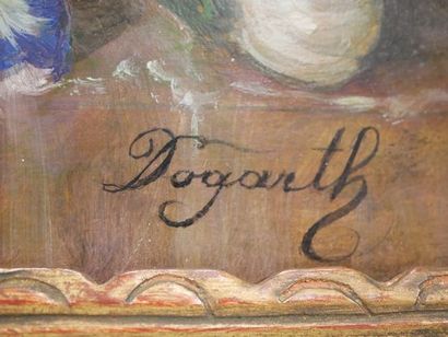 DOGARTH (20th century)
Painting on wood panel...