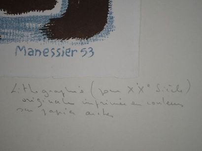 Alfred MANESSIER (1911 - 1993)
Composition.
Lithograph...