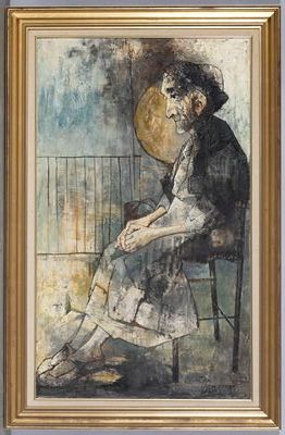 JANSEM Jean (1920 - 2013)
Femme assise,
Hst...