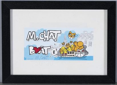 MR. CHAT
Boat,
Serigraph numbered 188 / 200...