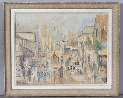 LEBLANC Maurice (1864 - 1941)
July 14th celebration,
Hsp...