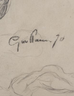 GUILLAUMIN Armand (1841 - 1927)
Embroiderer,
Drawing...