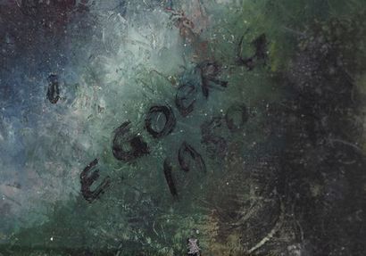 GOERG Edouard (1893 - 1969)
Profil aux fleurs...