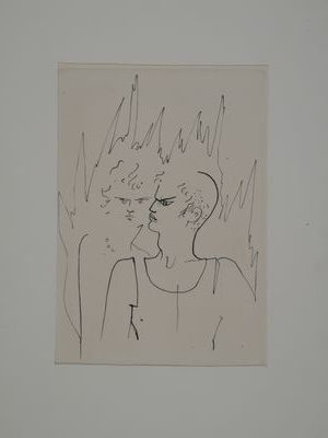Jean COCTEAU (1889-1963)
Bella. 1954.
Lithograph...